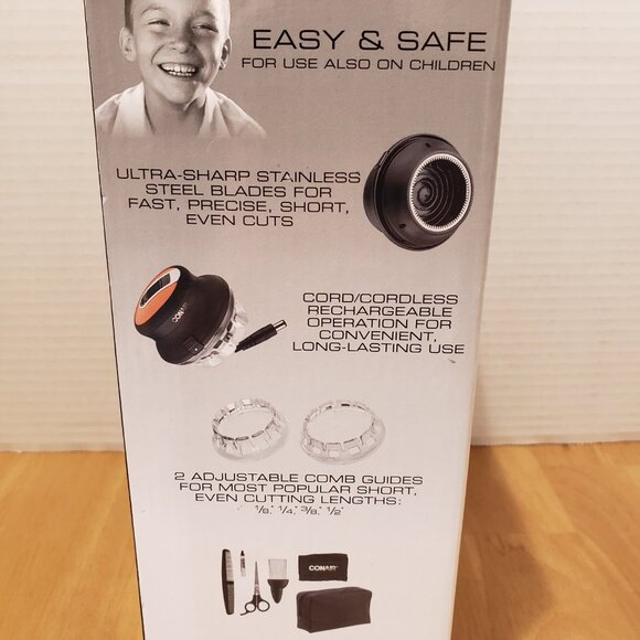 Conair Even Cut Cord/Cordless Rechargeable Circular Haircut Kit New in Box - Picture 3 of 4
